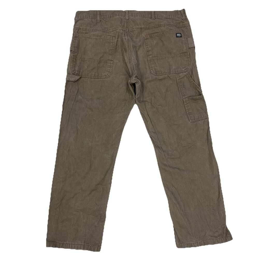 Key Mens Carpenter Double Knee Work Pants 38x30 (38x28) Brown